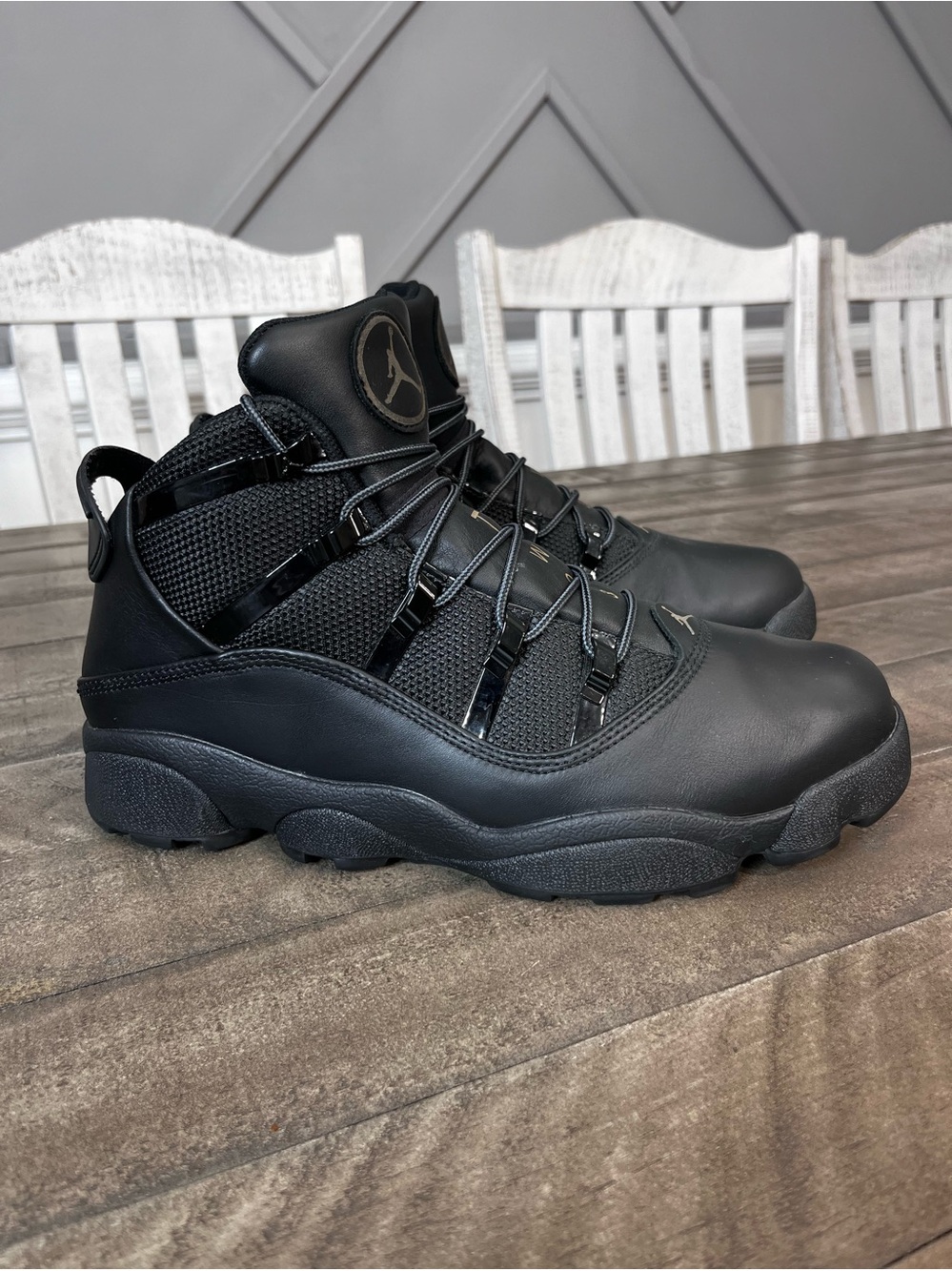 Nike Air Jordan 6 Rings
Winterized Black Sneaker
Boots, Size 11.5